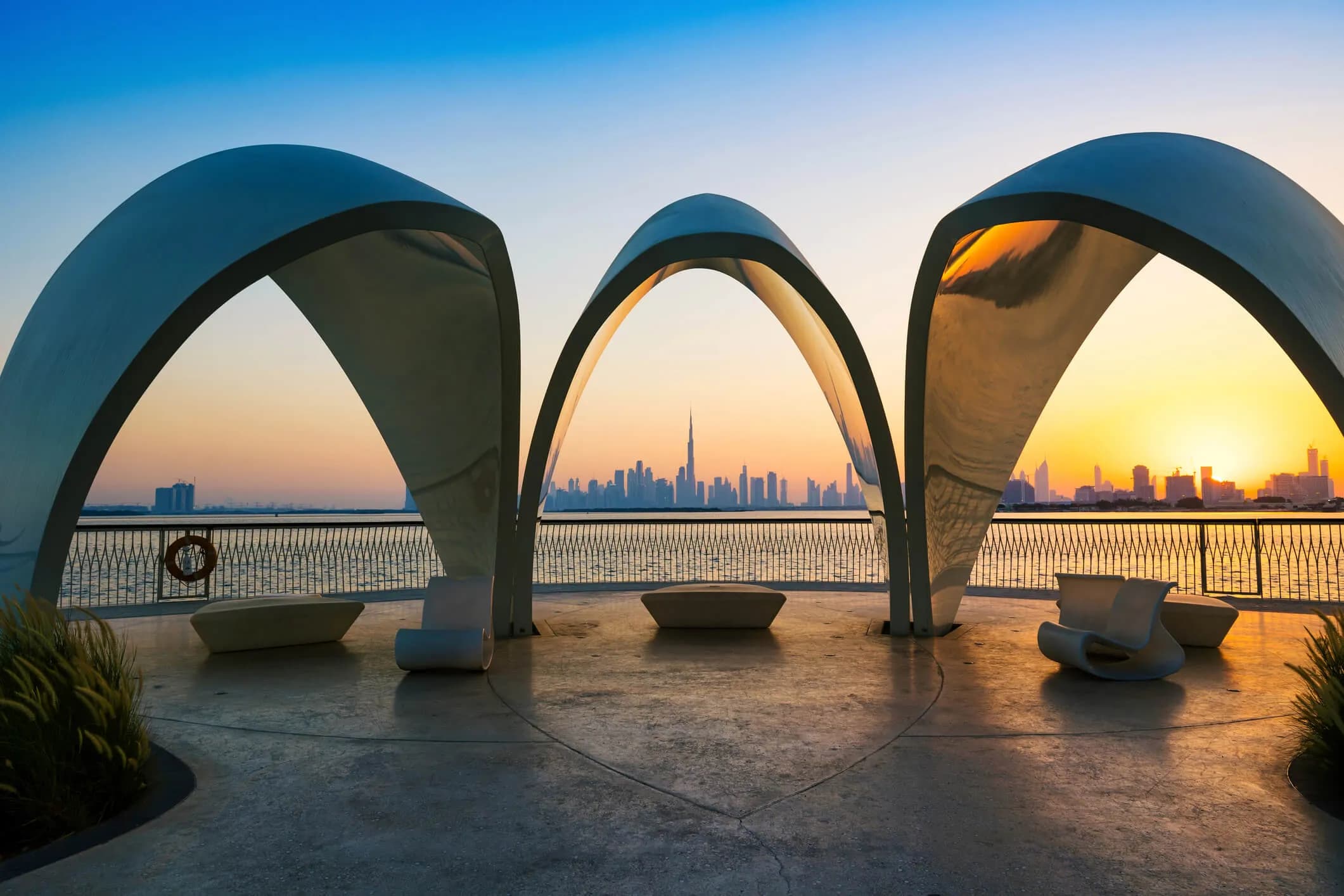 Dubai Creek Harbour waterfront and skyline